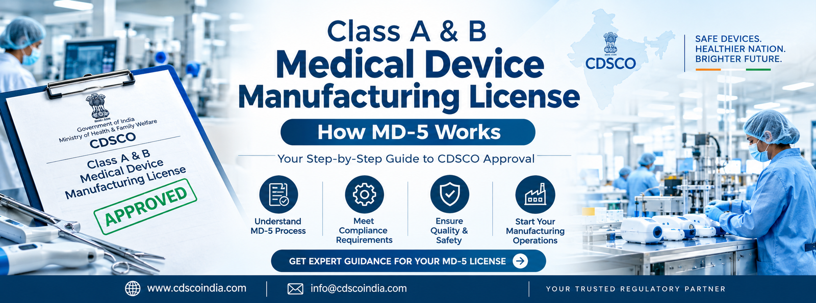 Class A & B Medical Device Manufacturing License: How MD-5 Works