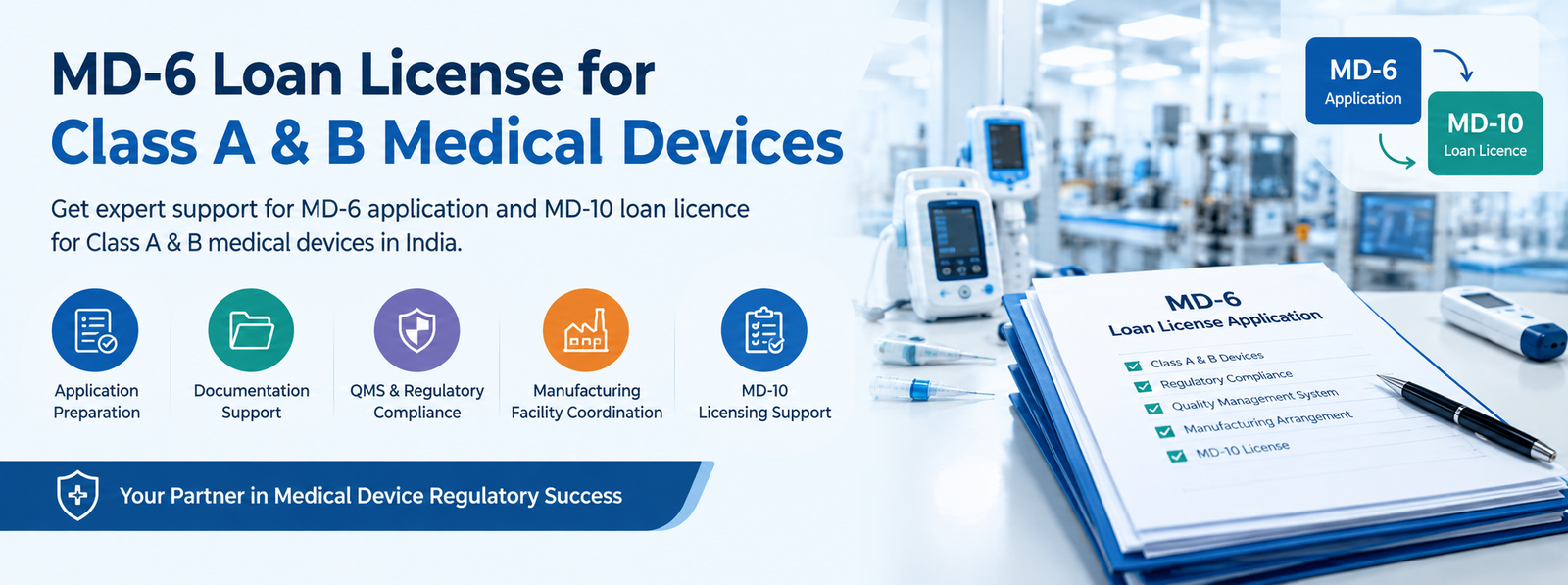 MD-6 Loan License for Class A & B Medical Devices