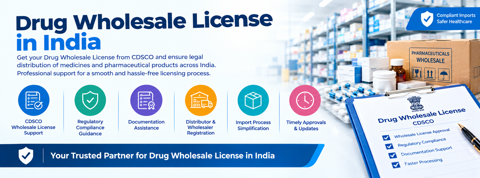 Drug Wholesale License in India